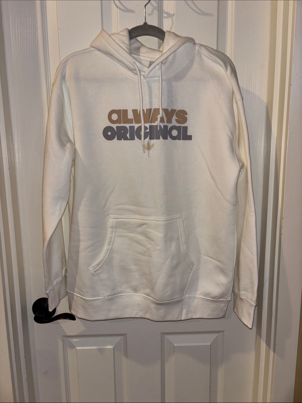 adidas White Hoodie with 'Always Original' Graphic